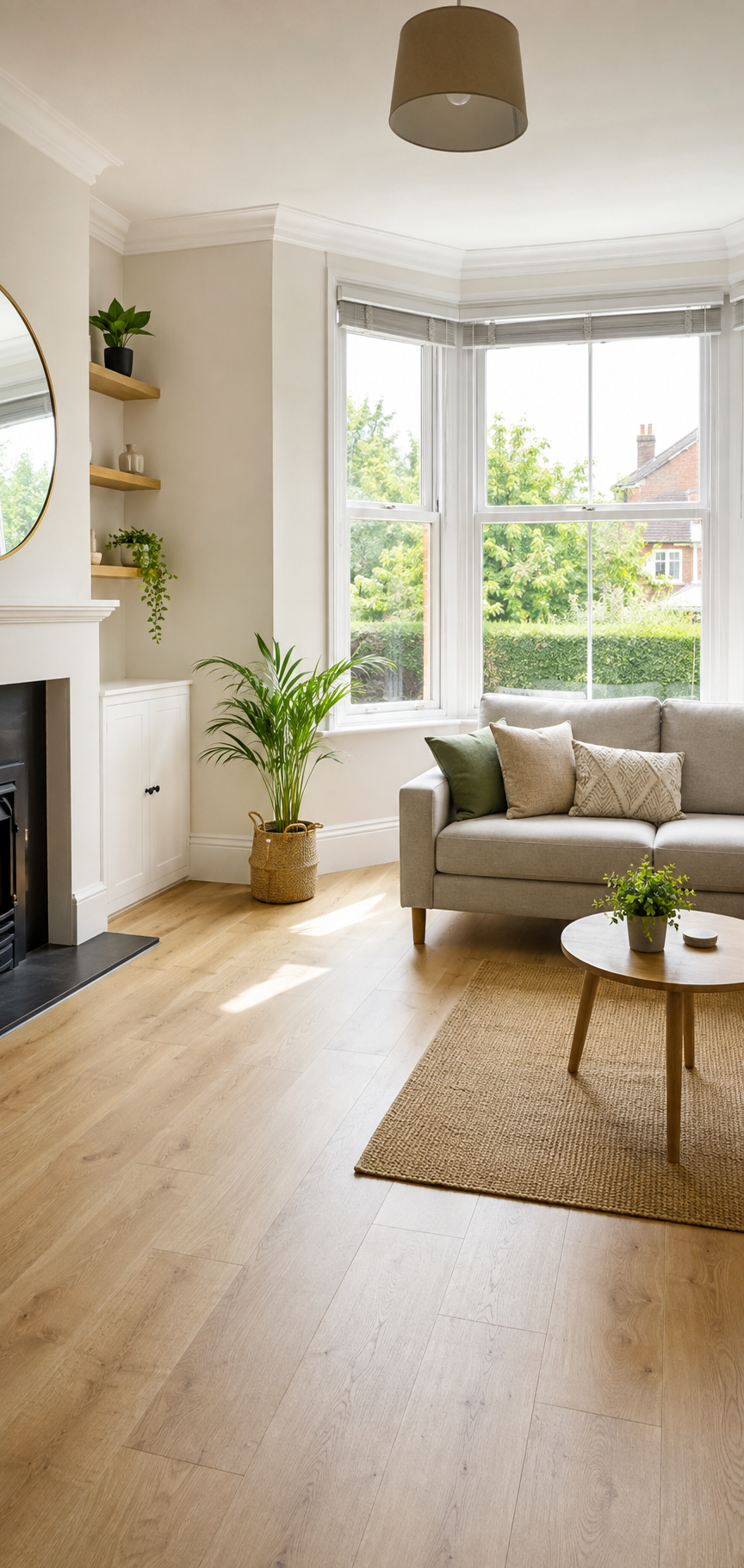 Bright well-maintained rental property interior